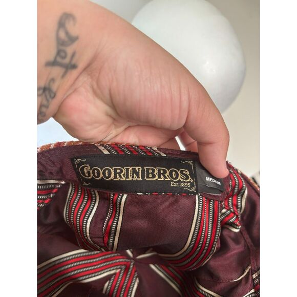 Goorin Bros Red and Tan Houndstooth Hat - Picture 4 of 6